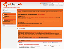 Tablet Screenshot of forum.edubuntu-fr.org